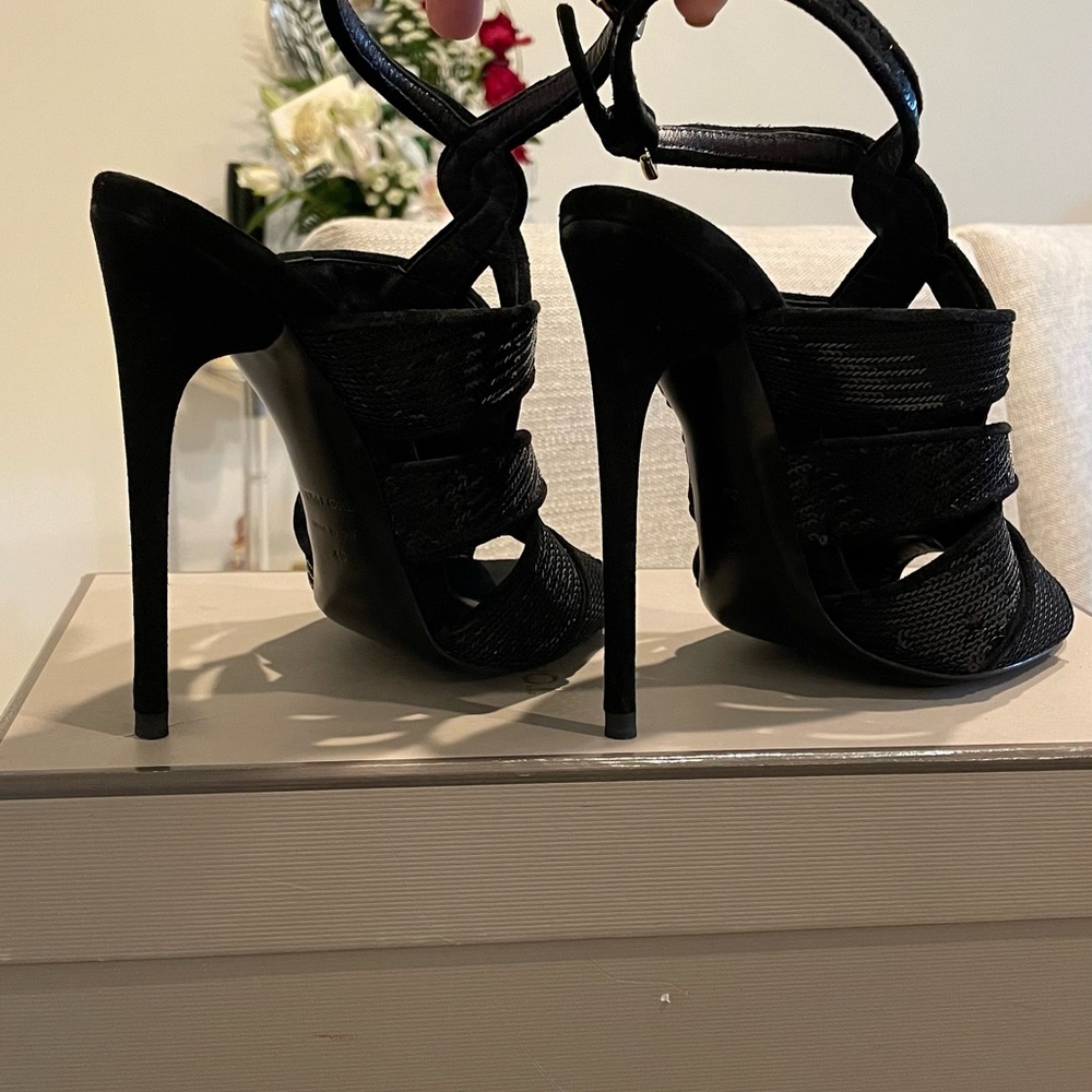 Tom Ford sequined black high heels - Picture 6 of 13